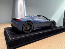 Load image into Gallery viewer, Ferrari 458 Speciale Aperta - Abu Dhabi Blue matte - 1:18
