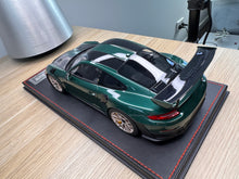 Load image into Gallery viewer, Porsche 911 GT2RS - PTS Forest Green Metallilc on black leather base - 1:18
