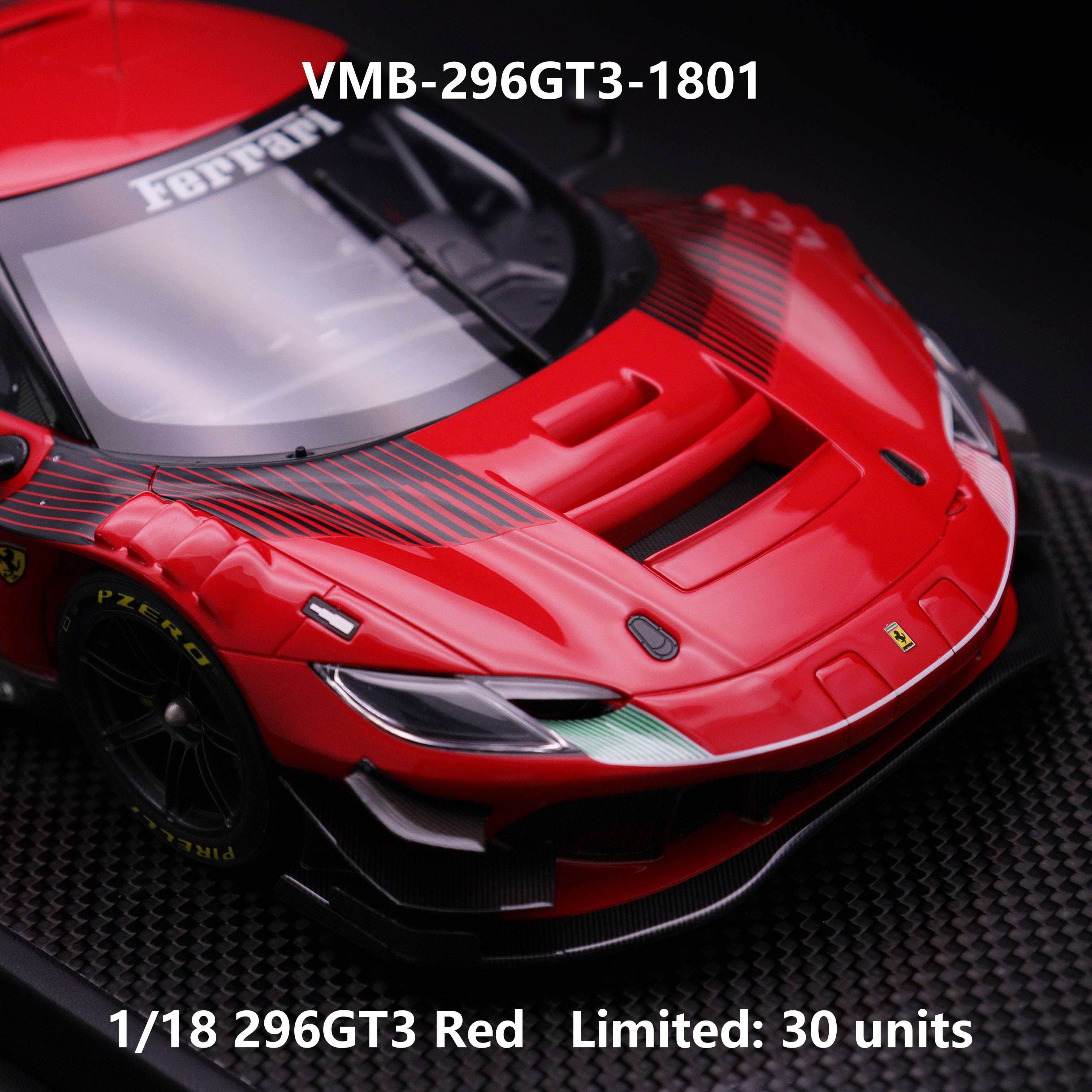 Ferrari 296 GT3 - Red - 1:18
