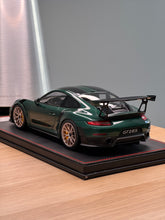 Load image into Gallery viewer, Porsche 911 GT2RS - PTS Forest Green Metallilc on black leather base - 1:18
