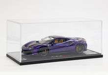 Load image into Gallery viewer, Ferrari 488 Pista - Purple Al Humaid with yellow-black stripe - 1:18
