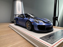 Load image into Gallery viewer, Porsche 911 GT2RS - PTS Gemini Metallic on white leather base - 1:18
