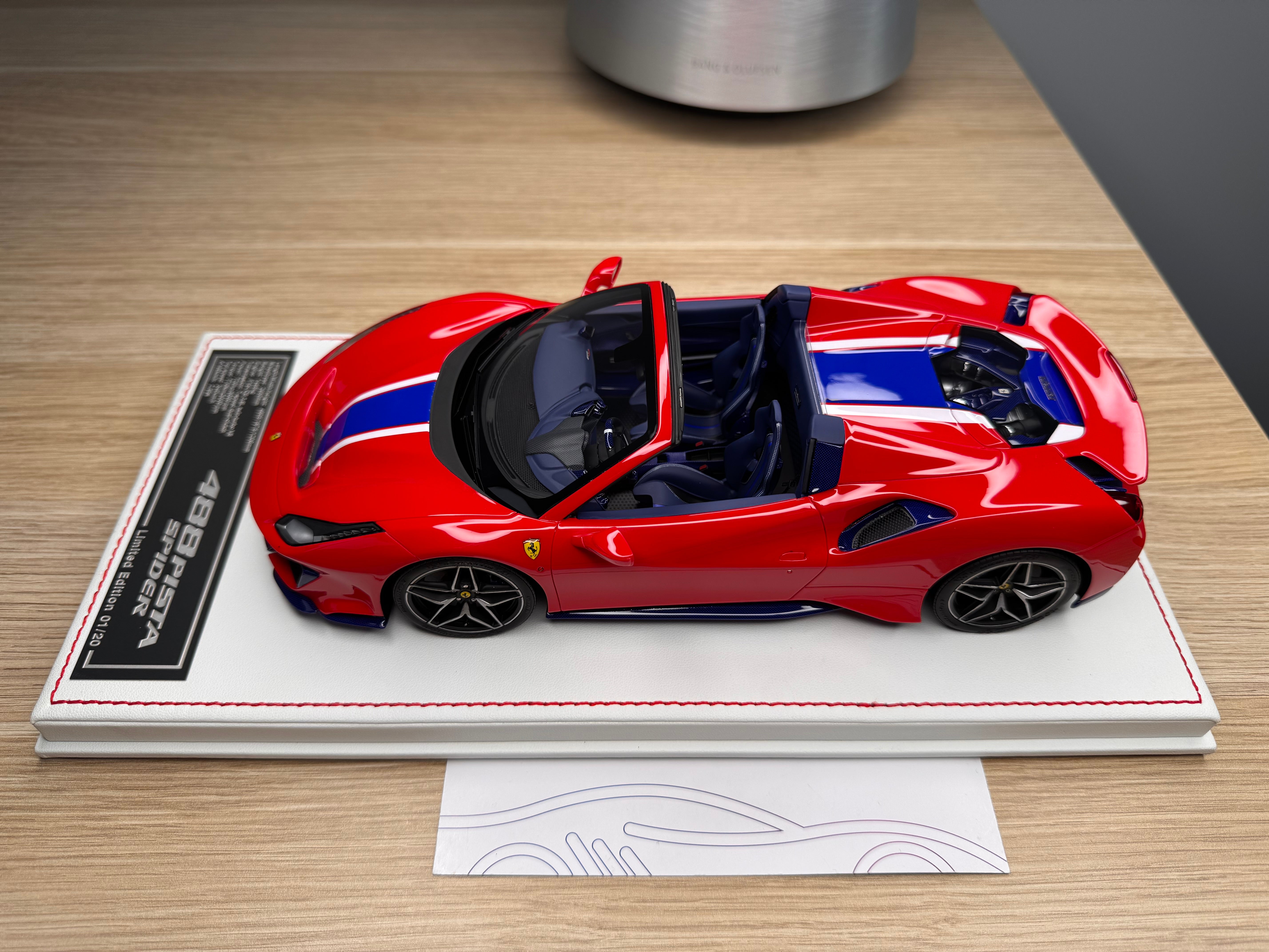 Ferrari 488 Pista Spider - Rosso Corsa - 1:18