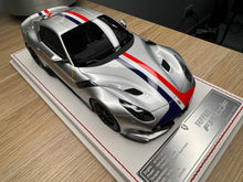 Load image into Gallery viewer, Ferrari F12tdf - Metallic Silver with French livery - 1:18
