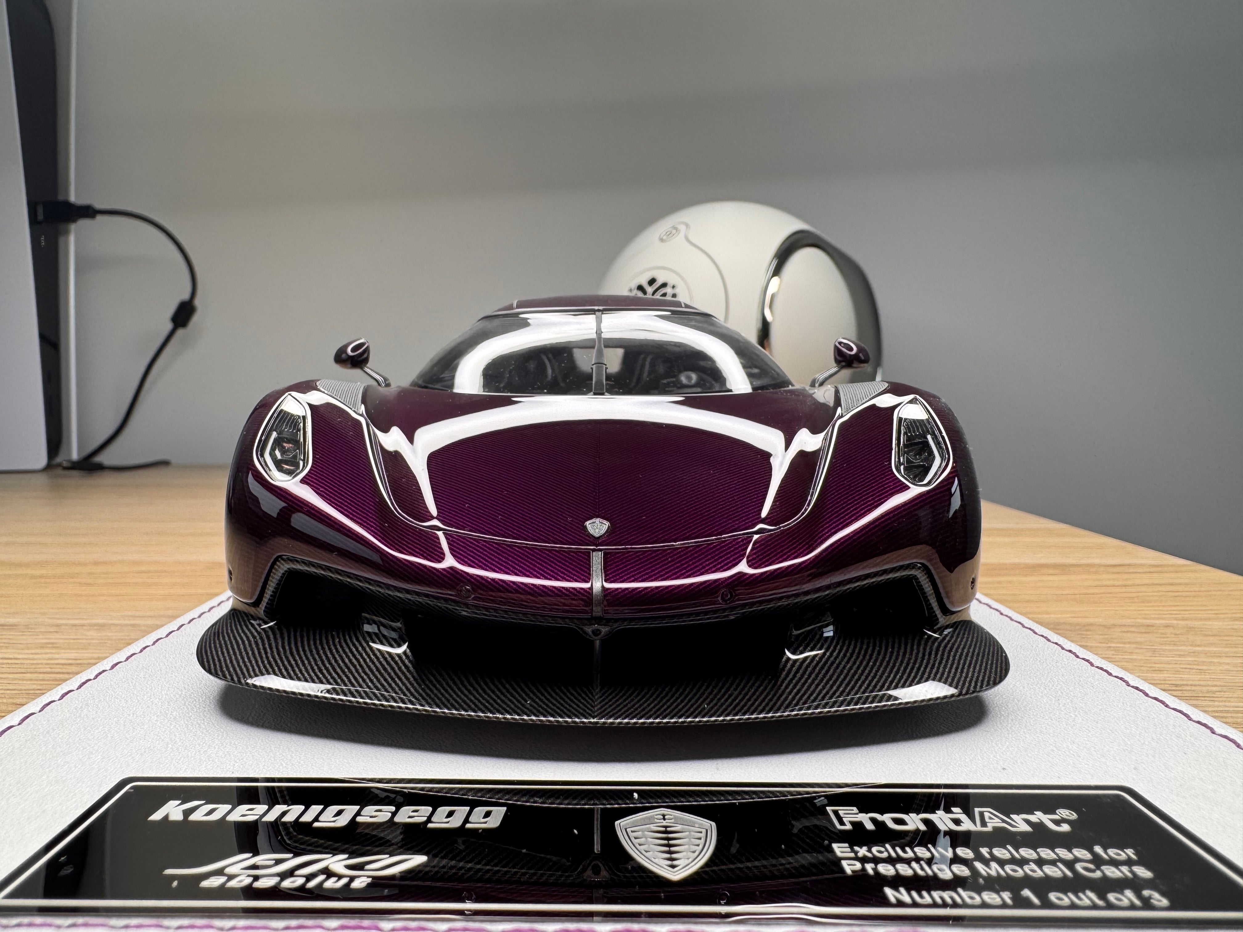 Koenigsegg Jesko Absolut PMC Special Project - Purple Tinted Carbon - 1:18
