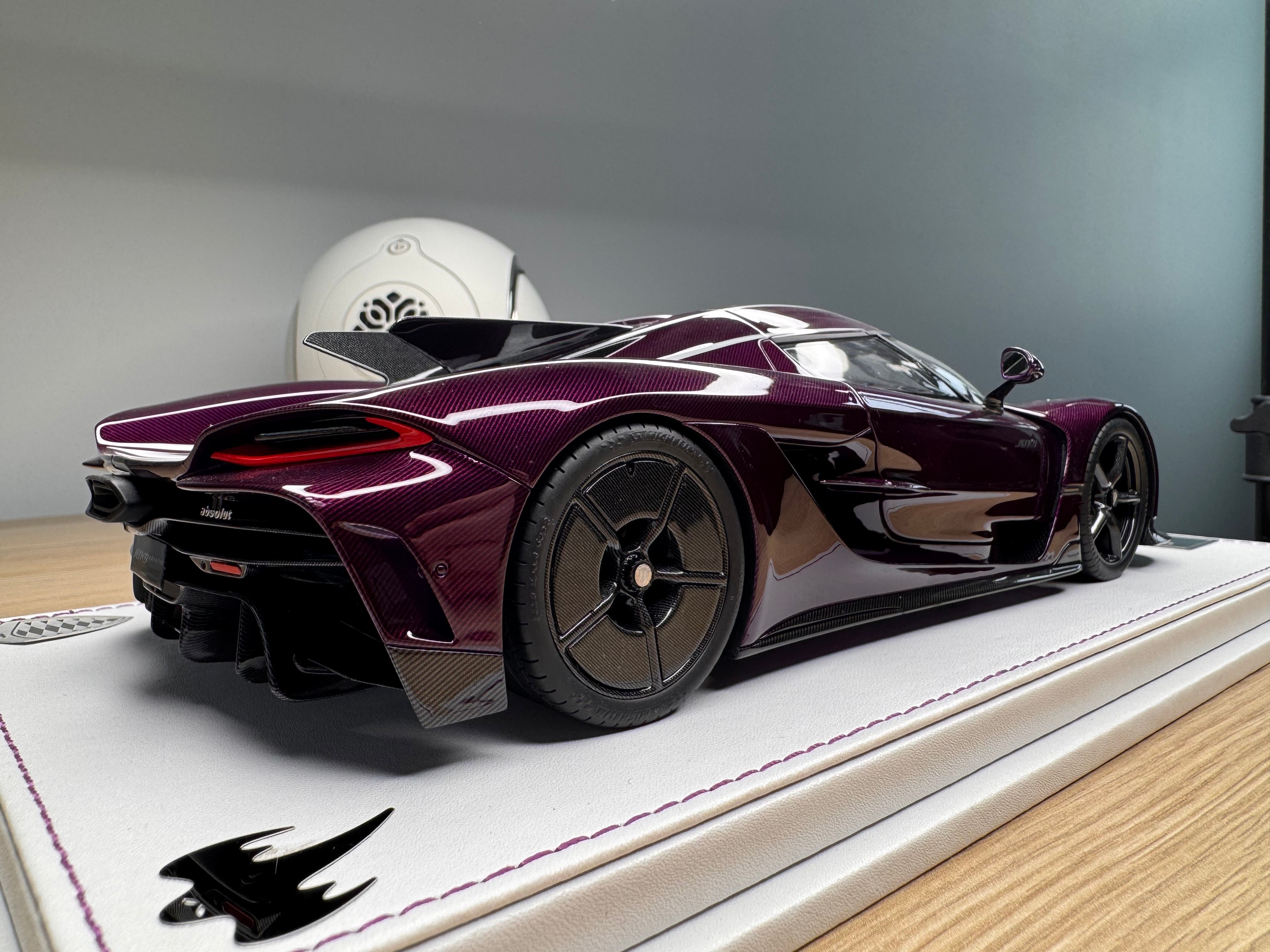 Koenigsegg Jesko Absolut PMC Special Project - Purple Tinted Carbon - 1:18