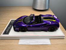 Load image into Gallery viewer, Dino Model - Ferrari 488 Pista Spider - Violetto Dino - 1:18

