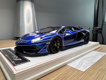 Load image into Gallery viewer, Lamborghini Aventador SVJ - Blue Luminous - 1:18
