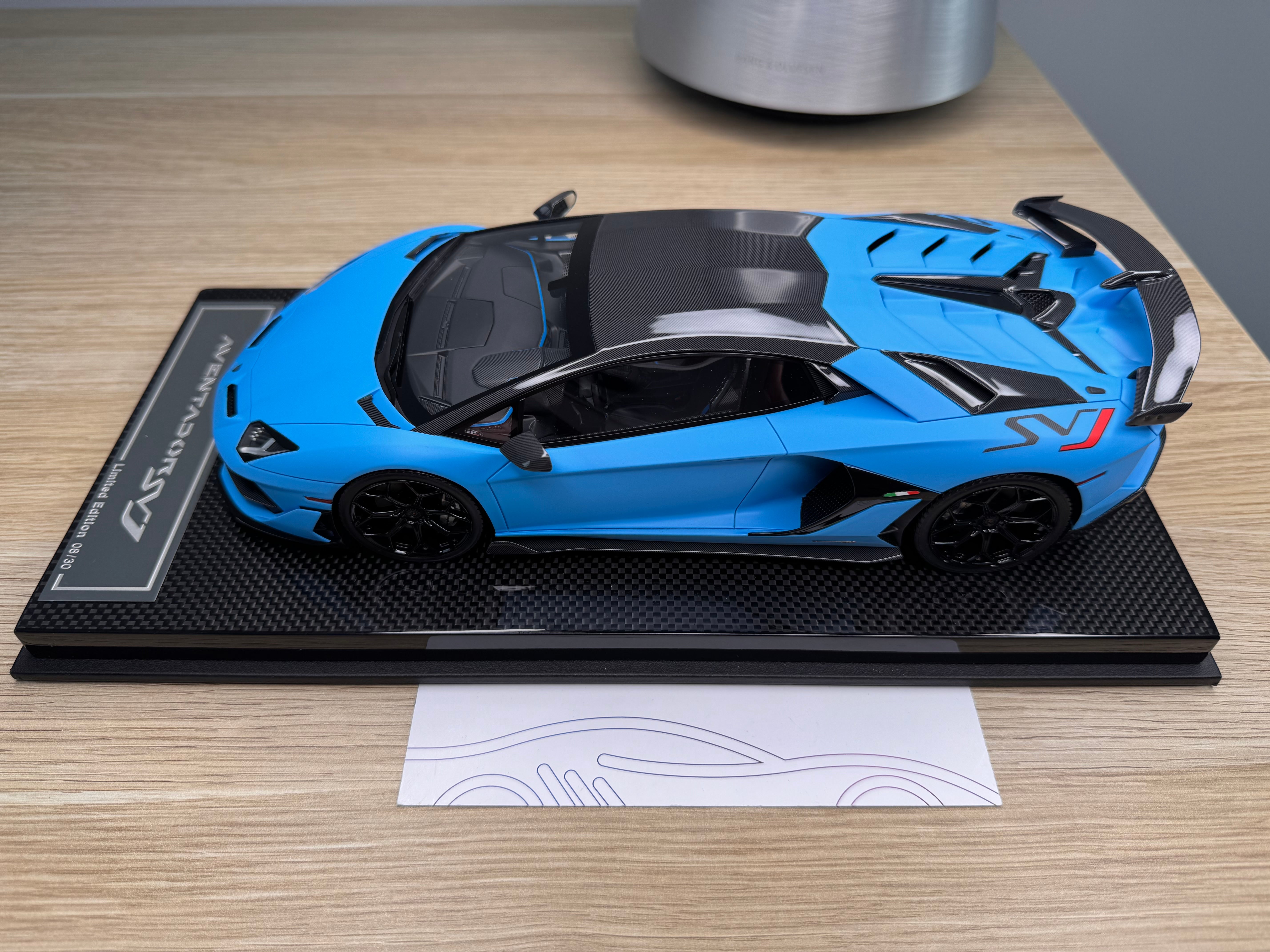 Lamborghini Aventador SVJ - Blu Seiler - 1:18