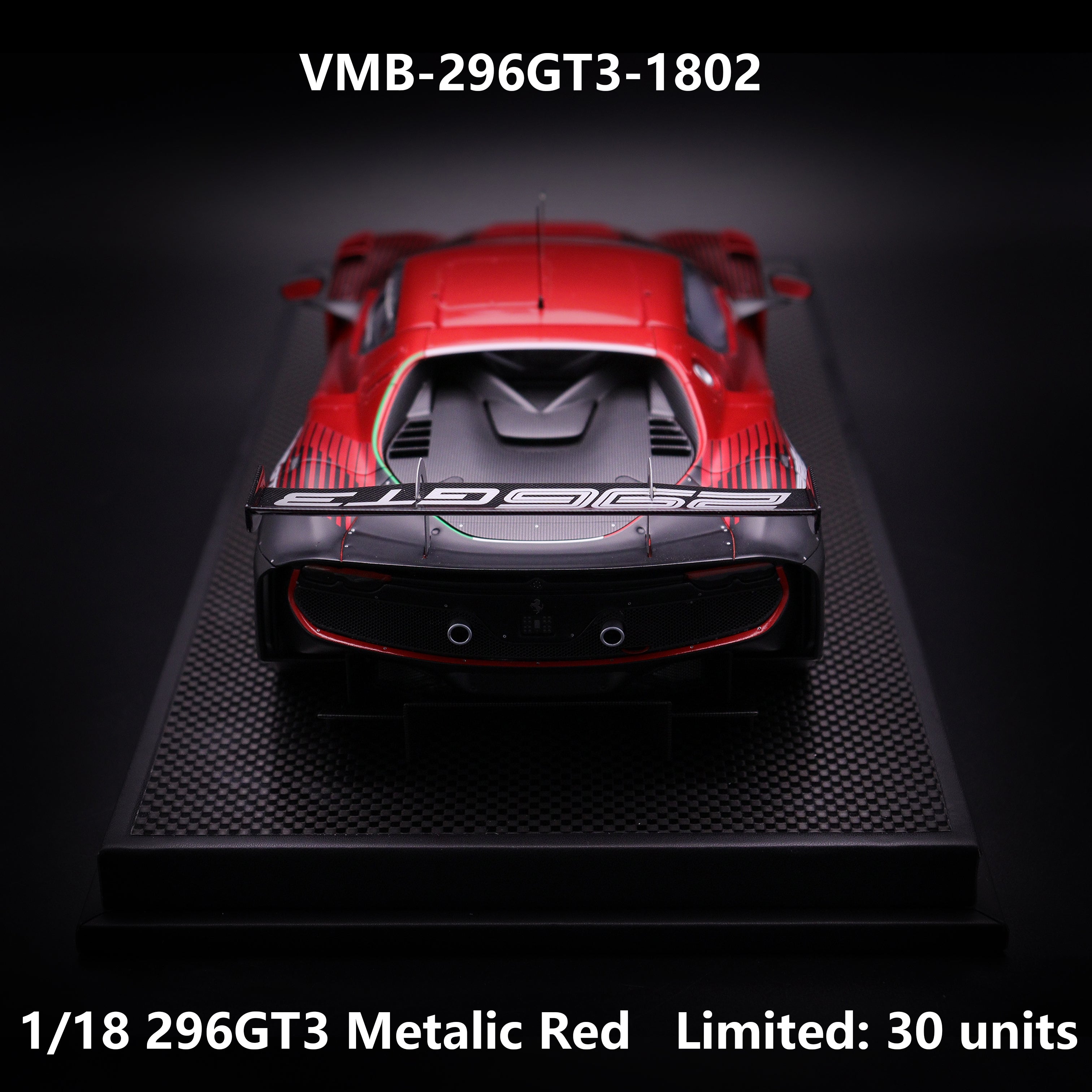 Ferrari 296 GT3 - Metallic Red - 1:18