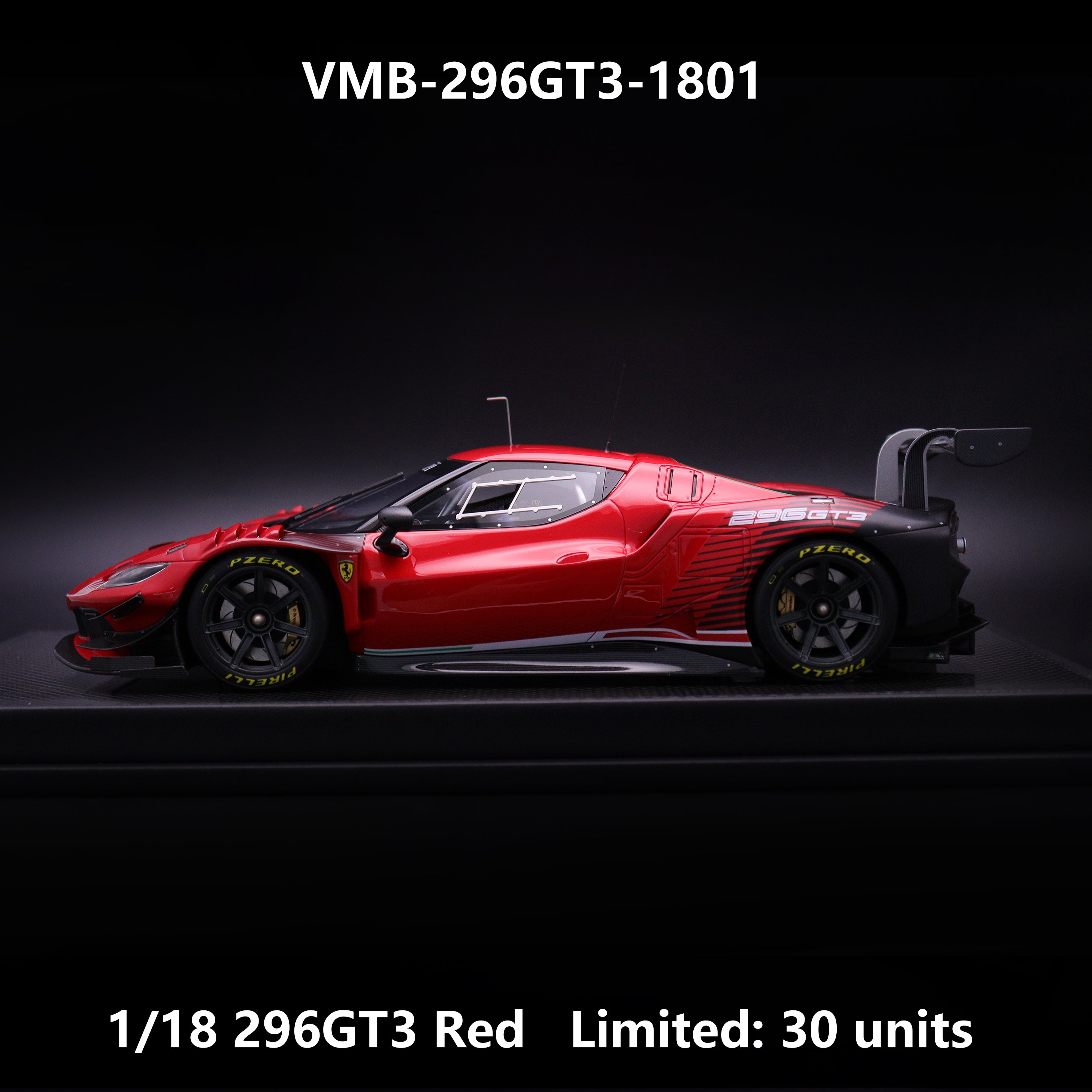 Ferrari 296 GT3 - Red - 1:18