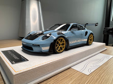 Load image into Gallery viewer, Porsche 911 992 GT3RS - Haze Blue - 1:18
