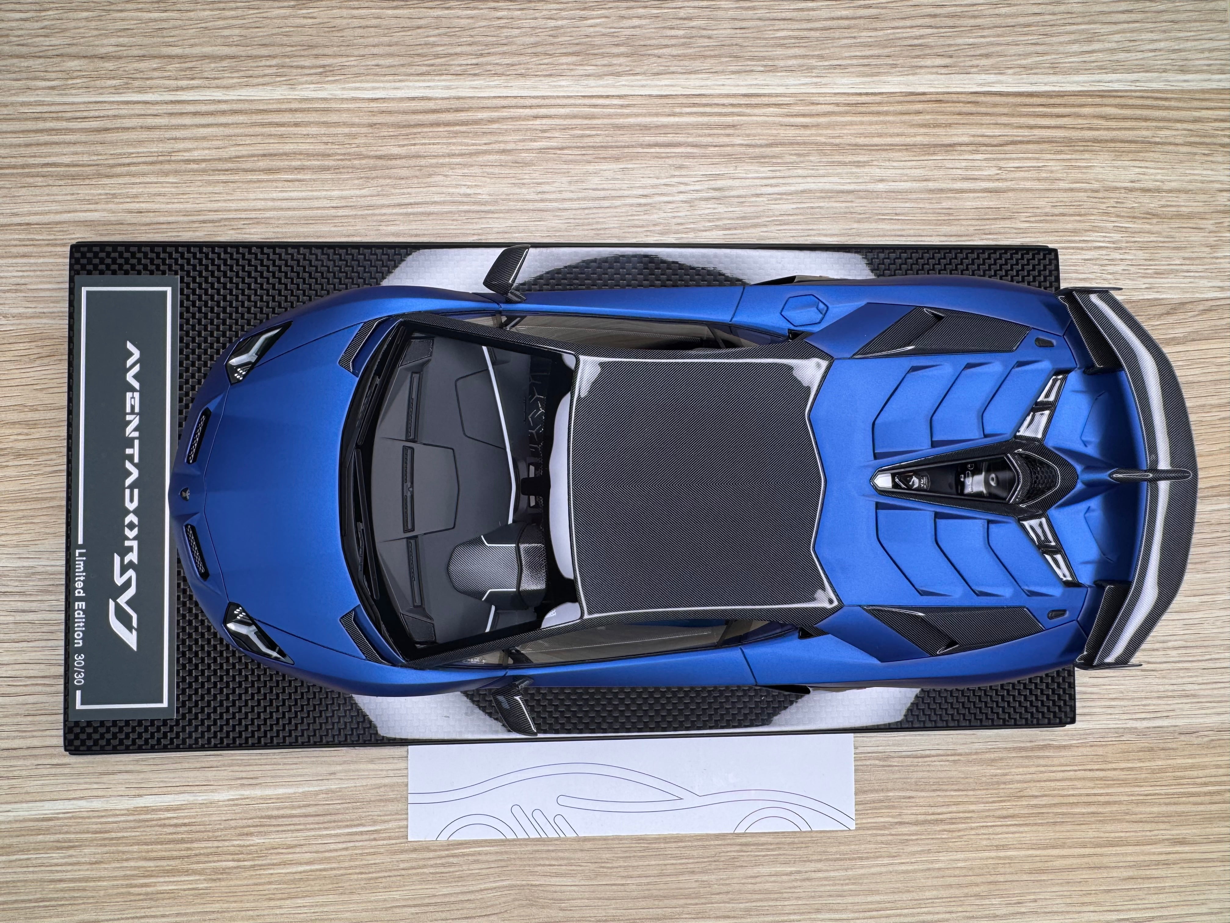 Lamborghini Aventador SVJ - Blu Emera - 1:18