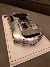 Load image into Gallery viewer, Bugatti Veyron Grand Sport - metallic silver on white base - 1:18
