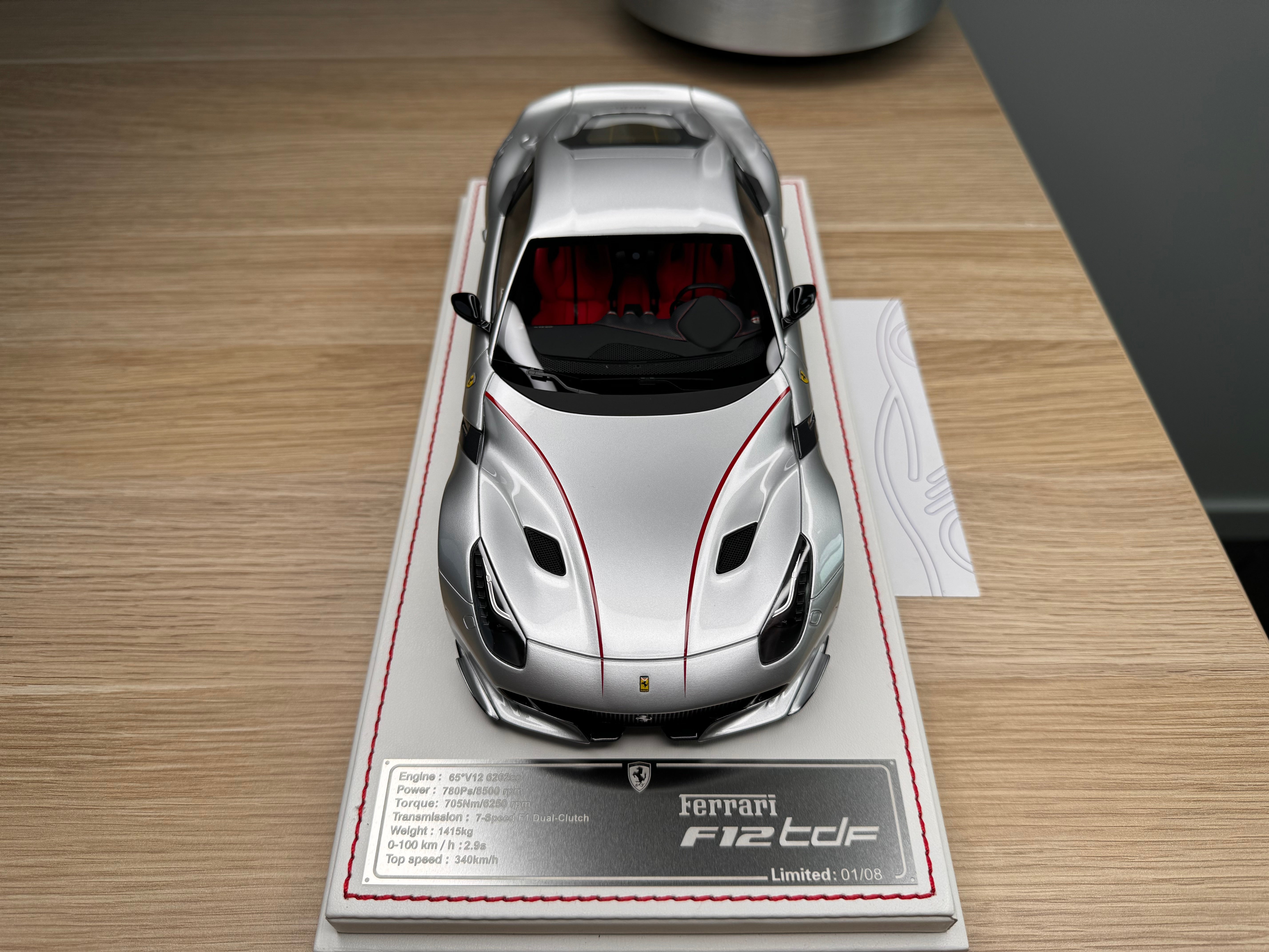 Ferrari F12tdf - Metallic Silver - 1:18