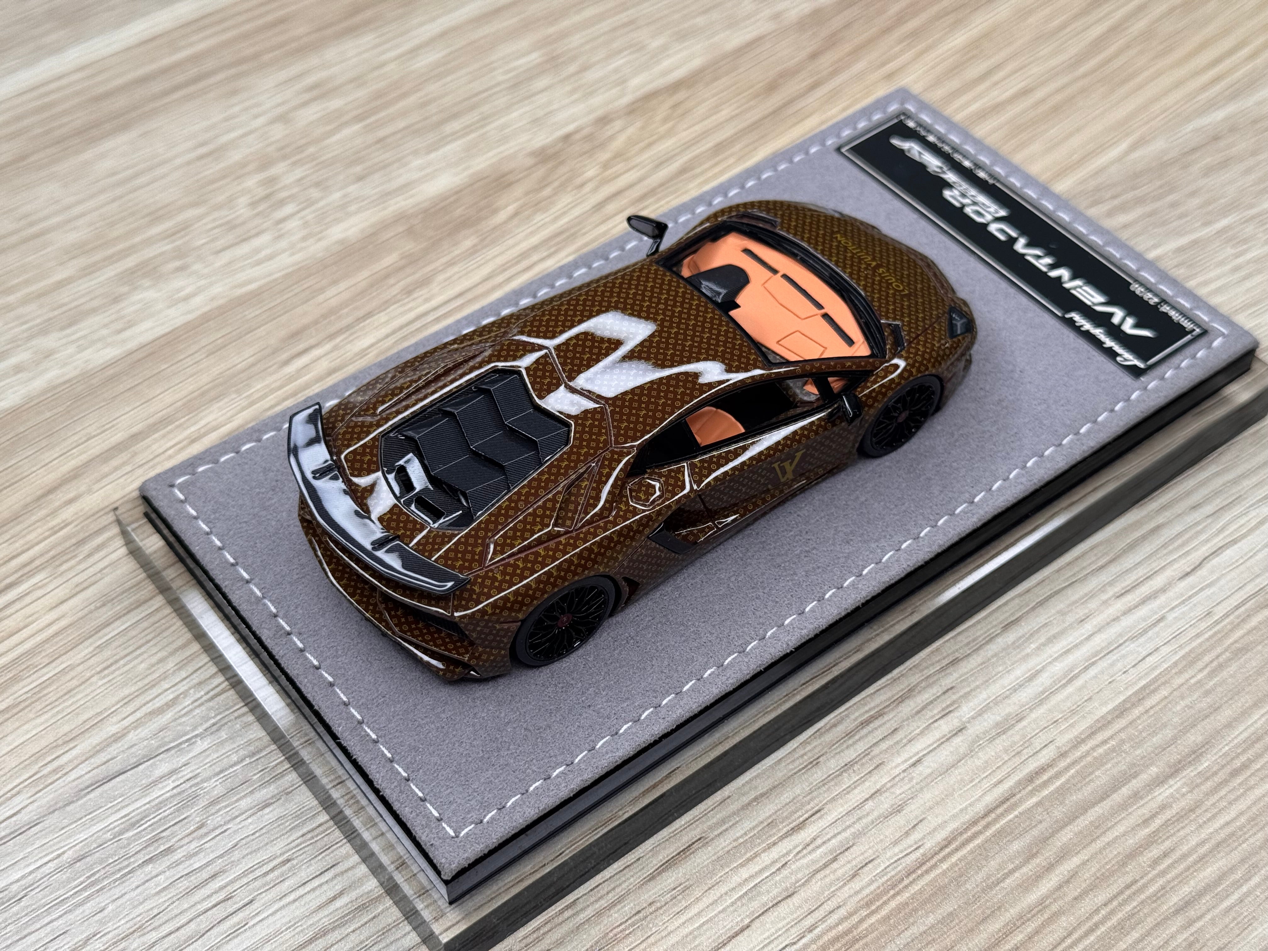 Lamborghini Aventador SV - Louis Vuitton pattern livery - 1:43
