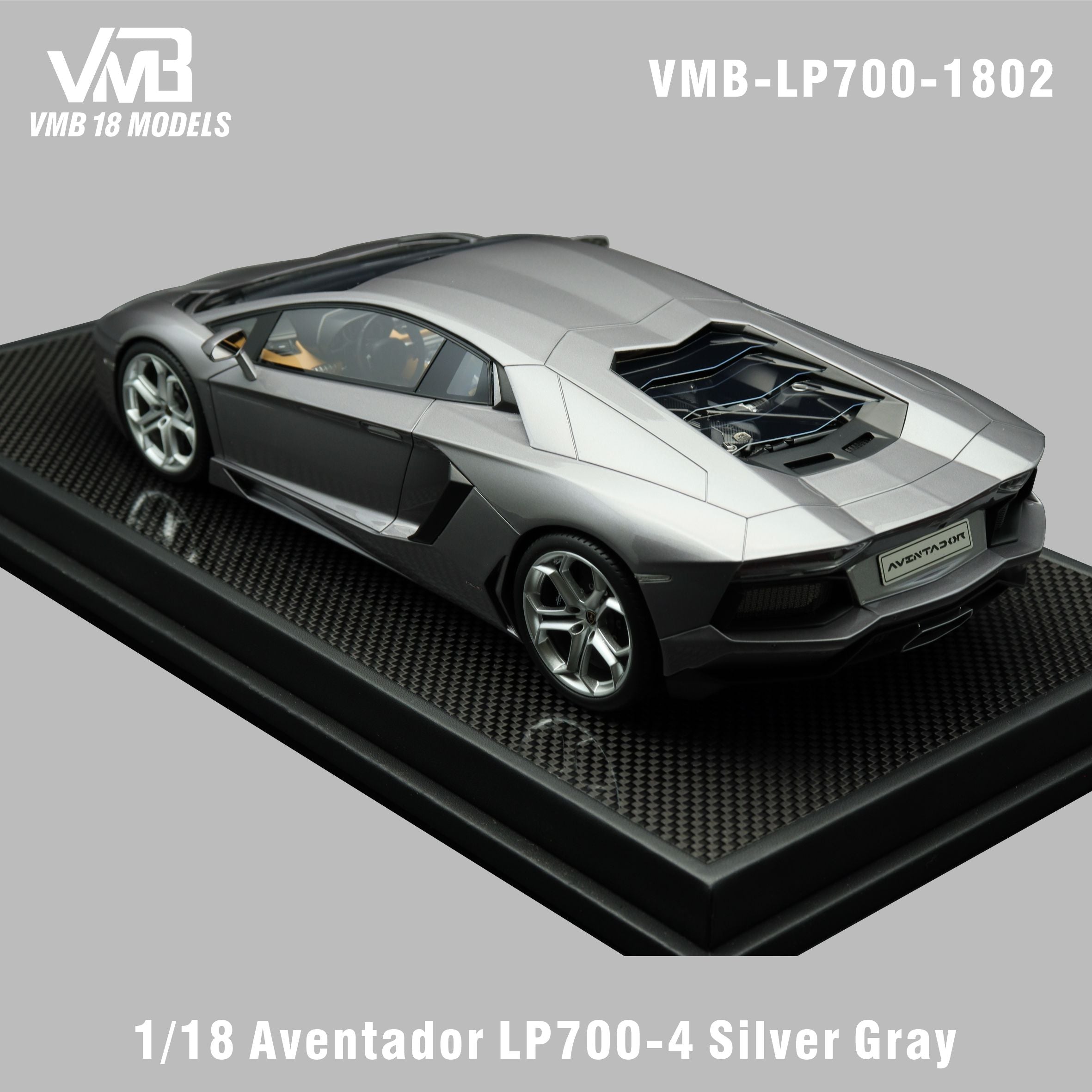 Lamborghini Aventador LP700-4 - Silver Gray - 1:18