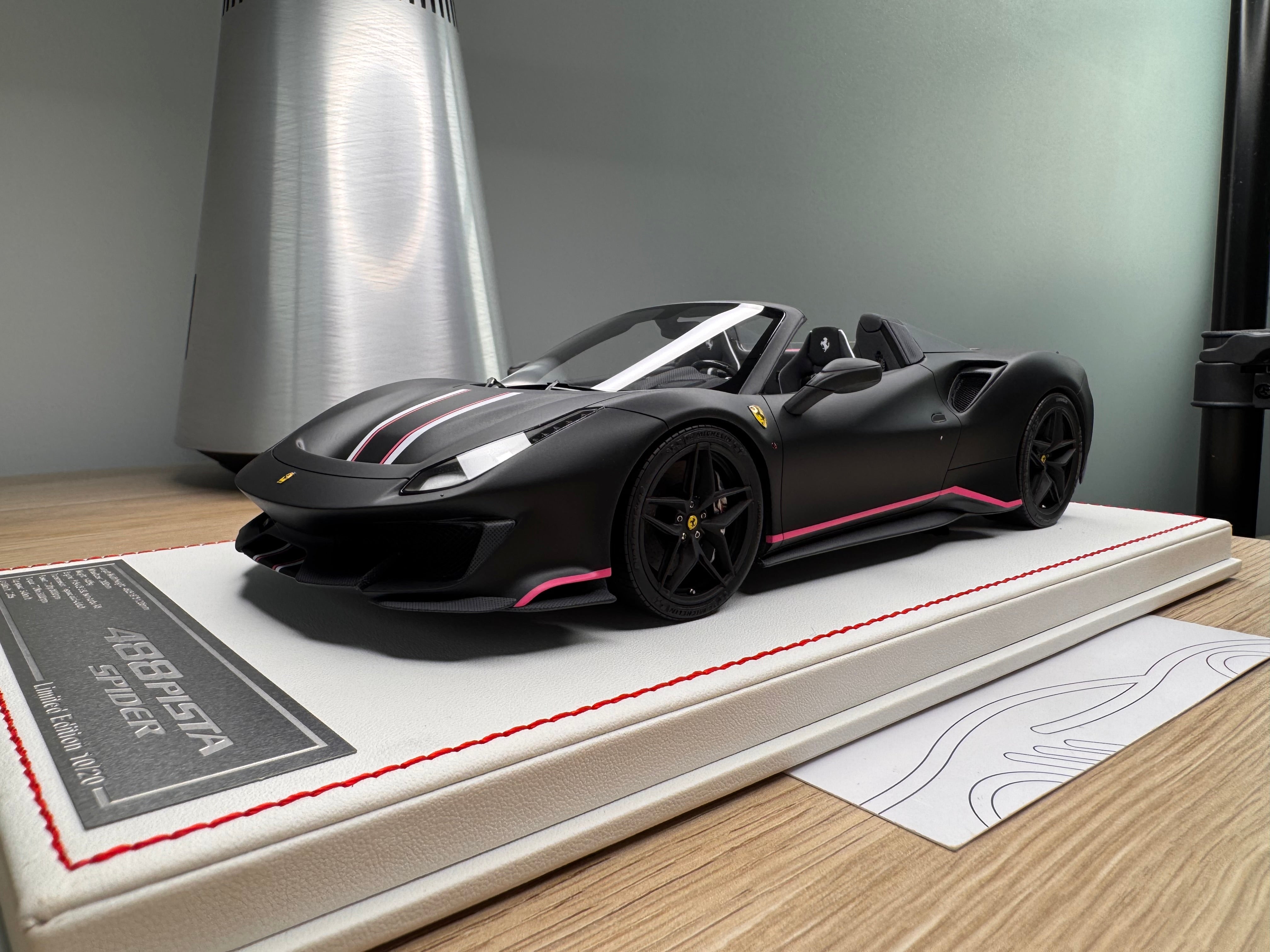 Ferrari 488 Pista Spider - Nero Opaco - 1:18