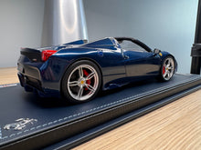 Load image into Gallery viewer, Ferrari 458 Speciale A - Blu NART Bullet 1 of 1 - 1:18
