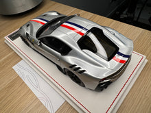 Load image into Gallery viewer, Ferrari F12tdf - Metallic Silver with French livery - 1:18
