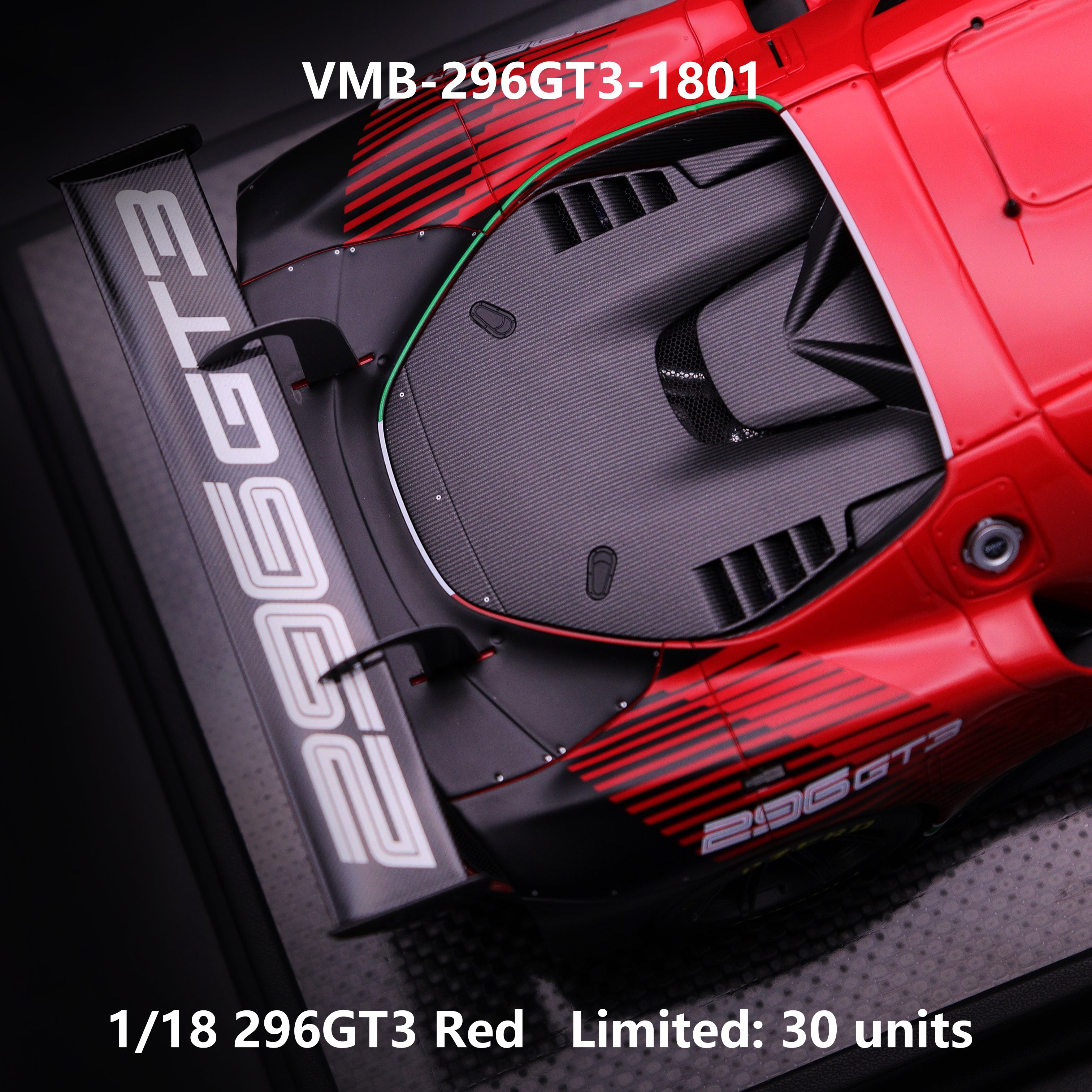 Ferrari 296 GT3 - Red - 1:18