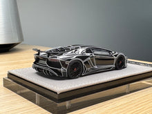 Load image into Gallery viewer, Lamborghini Aventador SV - Gloss Black / Luminous Stripes - 1:43
