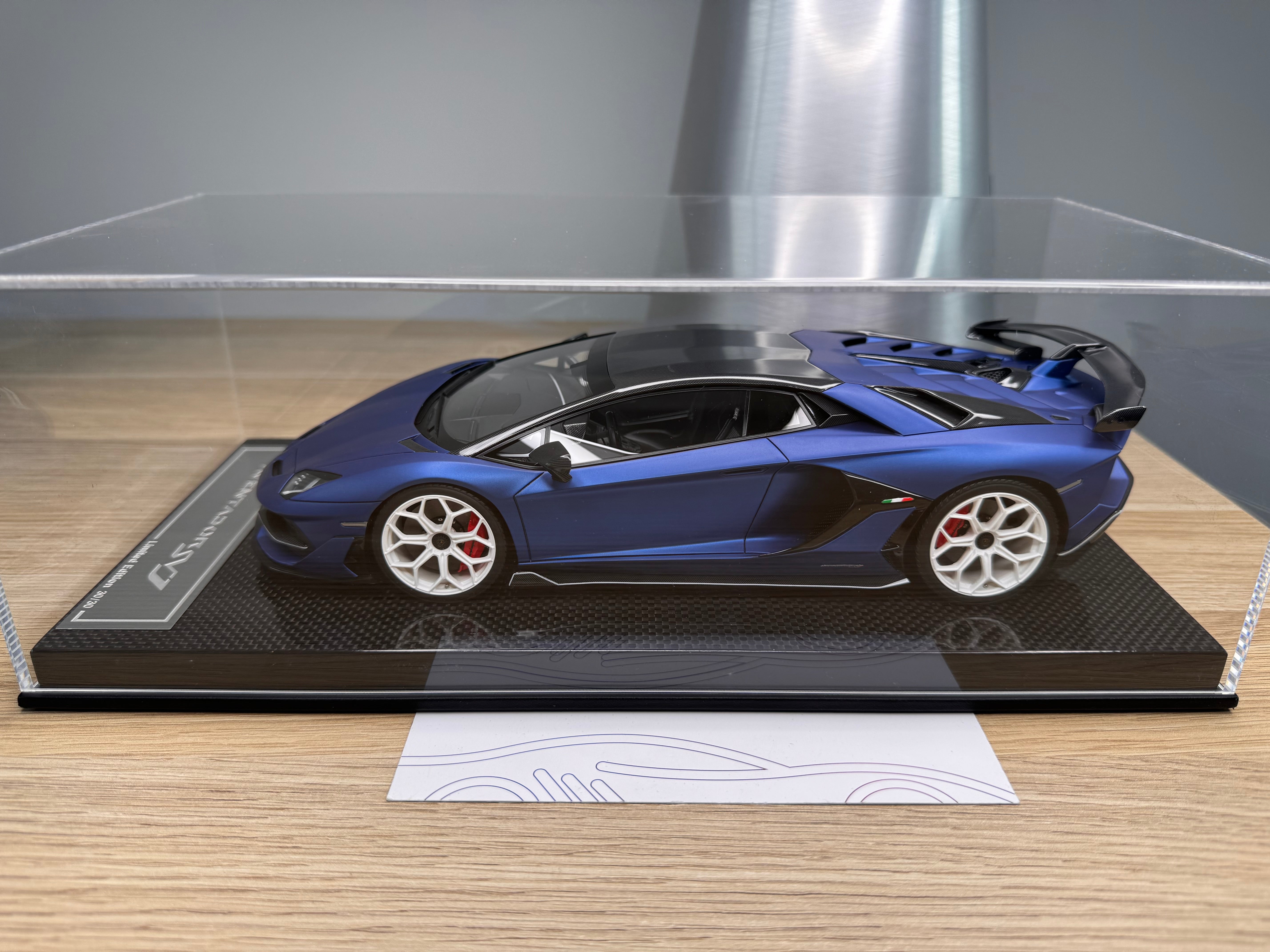 Lamborghini Aventador SVJ - Blu Emera - 1:18