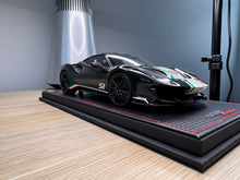 Load image into Gallery viewer, Ferrari 488 Pista Piloti - Nero Daytona with WEC decals - 1:18
