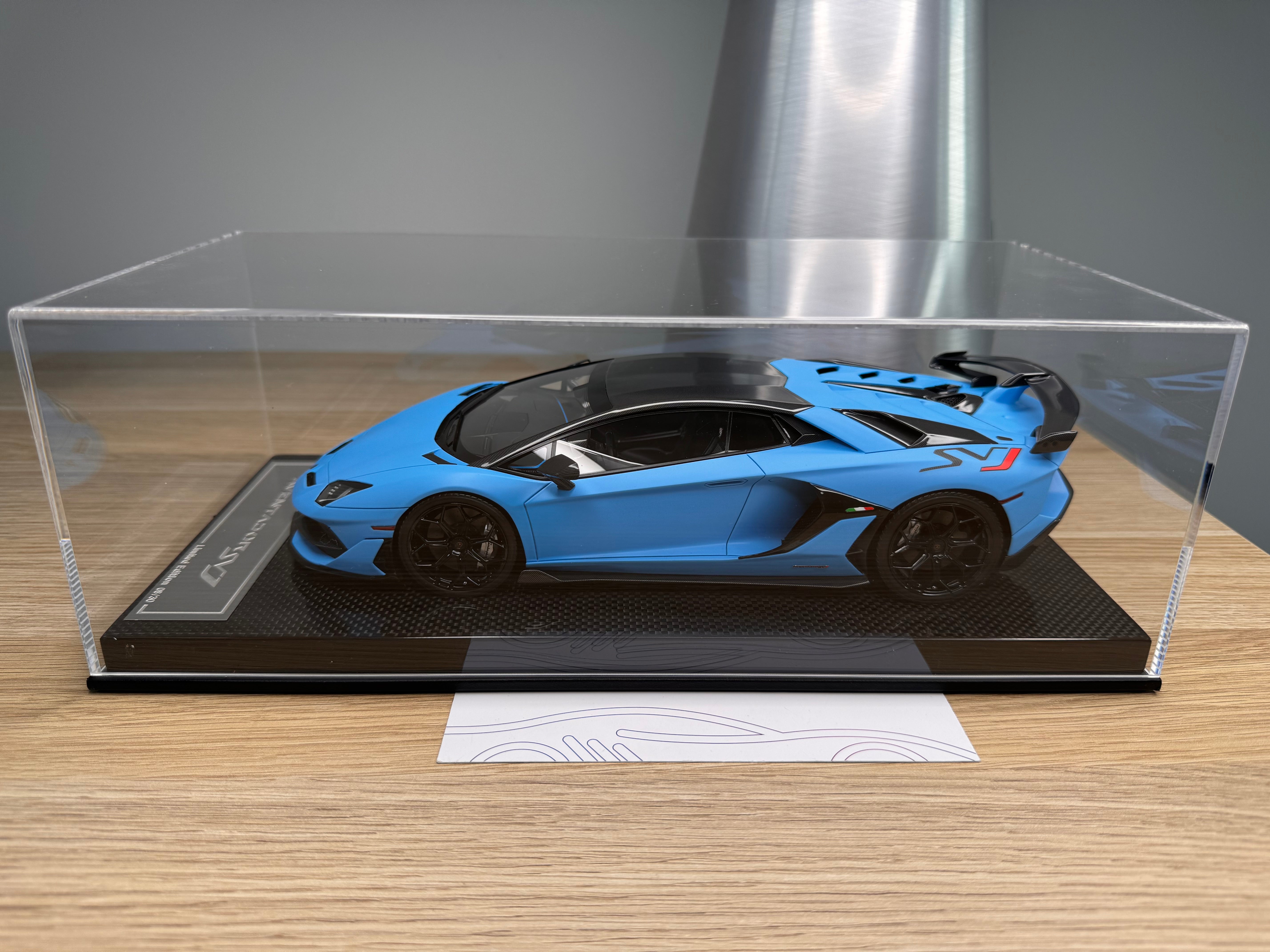 Lamborghini Aventador SVJ - Blu Seiler - 1:18