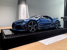 Load image into Gallery viewer, Bugatti Chiron Super Sport 300 - Blue Carbon Stripe - 1:18
