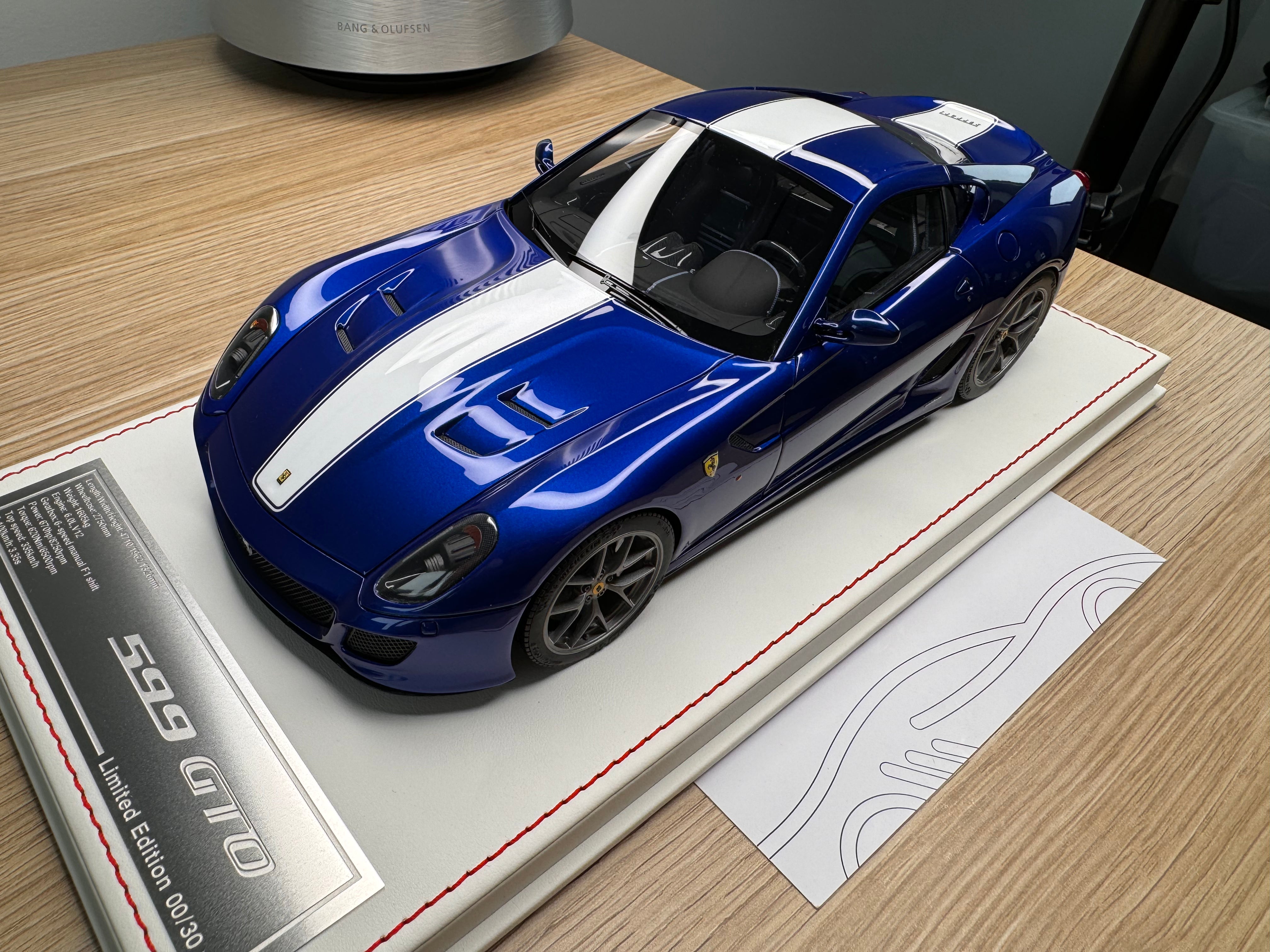 Ferrari 599 GTO - Tour de France Blu - 1:18