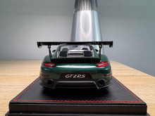 Load image into Gallery viewer, Porsche 911 GT2RS - PTS Forest Green Metallilc on black leather base - 1:18
