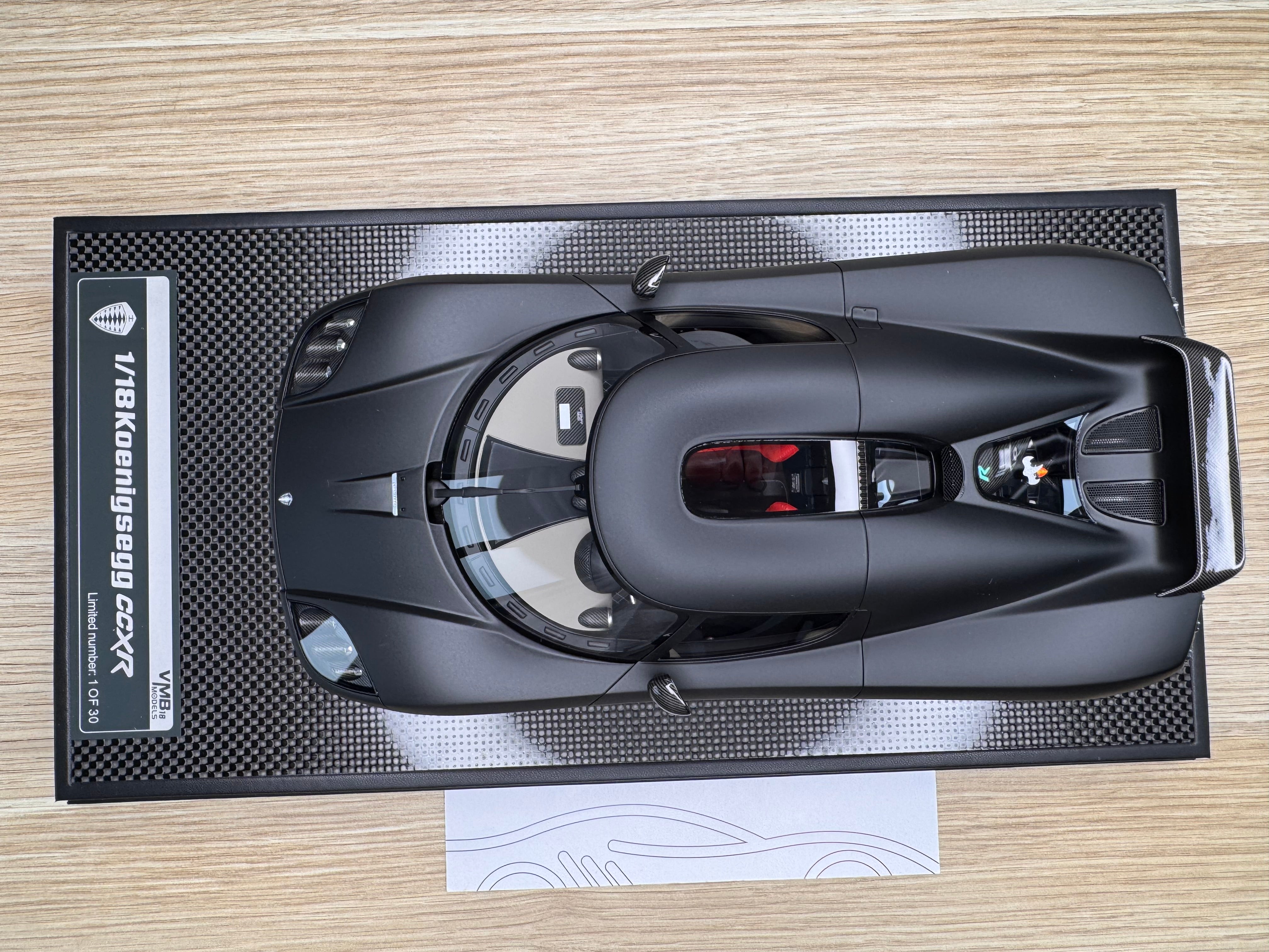 Koenigsegg CCXR - Storm Black (matte) - 1:18