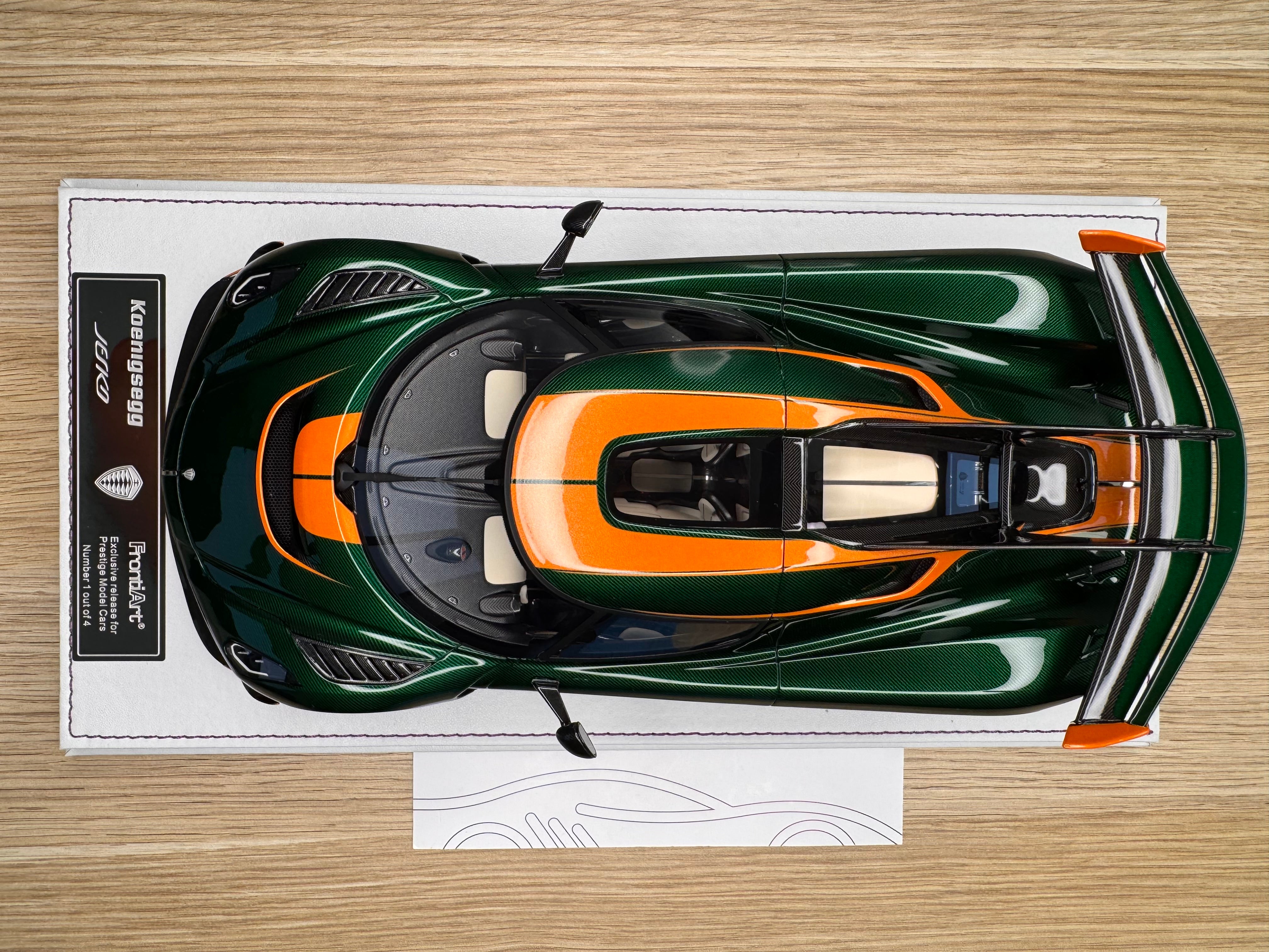 Koenigsegg Jesko PMC Special Project - 7317 Green Tinted Carbon - 1:18