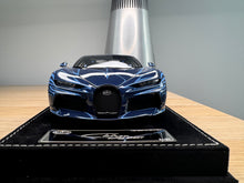 Load image into Gallery viewer, Bugatti Chiron Super Sport 300 - Blue Carbon Stripe - 1:18
