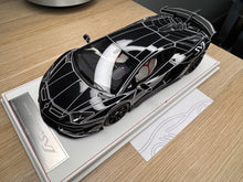 Load image into Gallery viewer, Lamborghini Aventador SVJ - Black Luminous - 1:18
