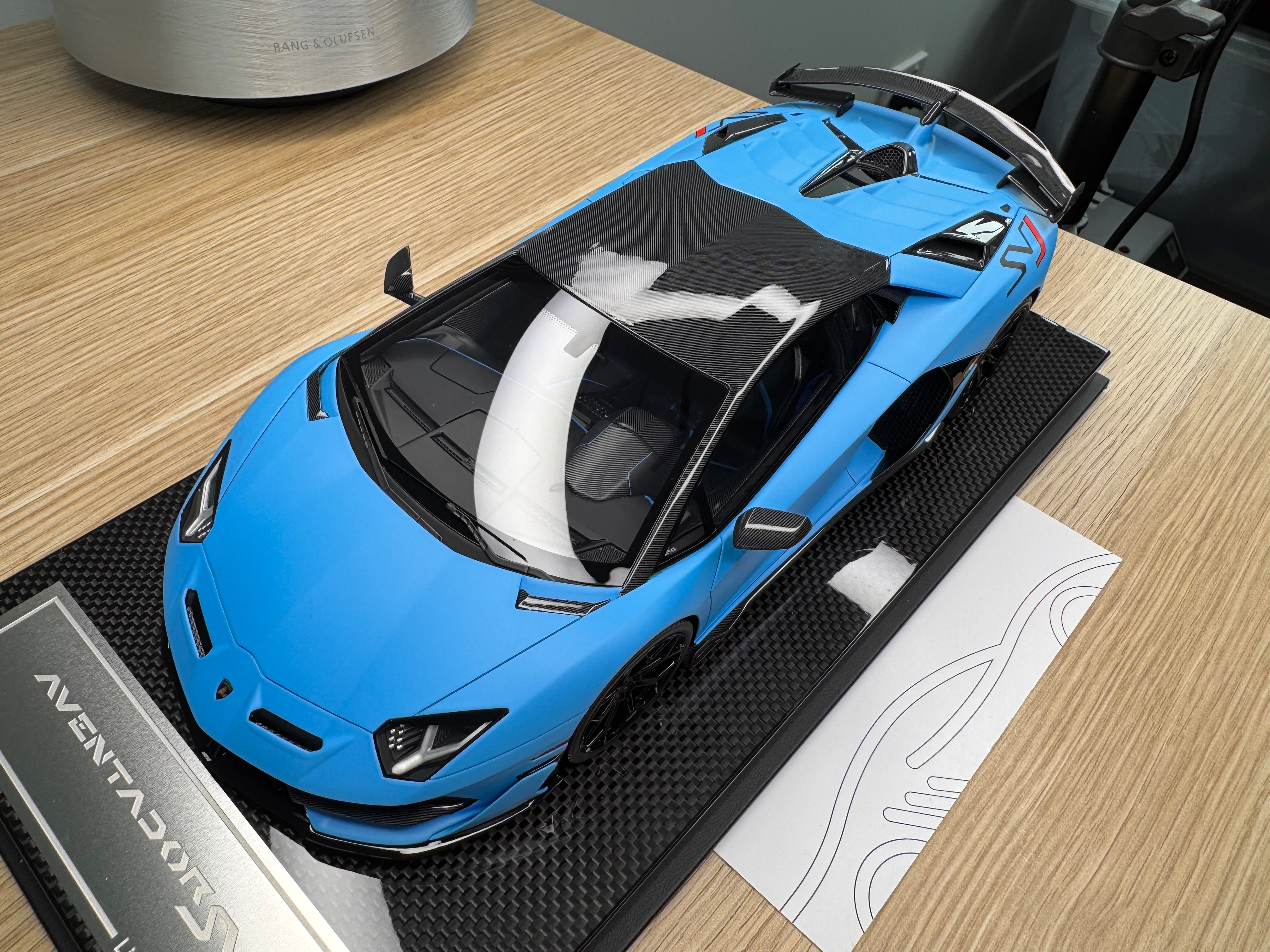 Lamborghini Aventador SVJ - Blu Seiler - 1:18