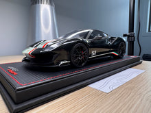 Load image into Gallery viewer, Ferrari 488 Pista Piloti - Nero Daytona with WEC decals - 1:18
