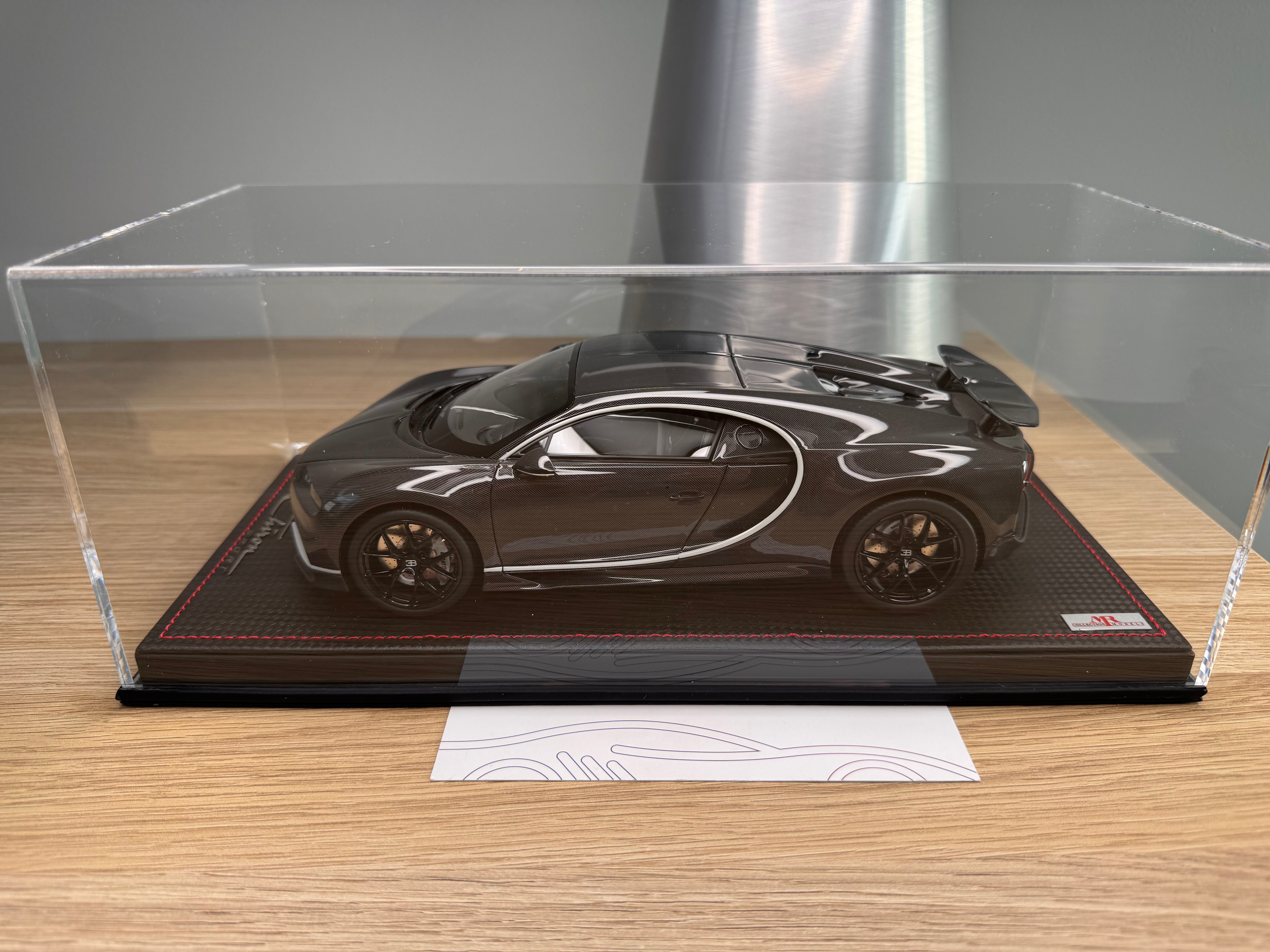 Bugatti Chiron Sport - Grey Carbon with Gris Rafale Frame - 1:18