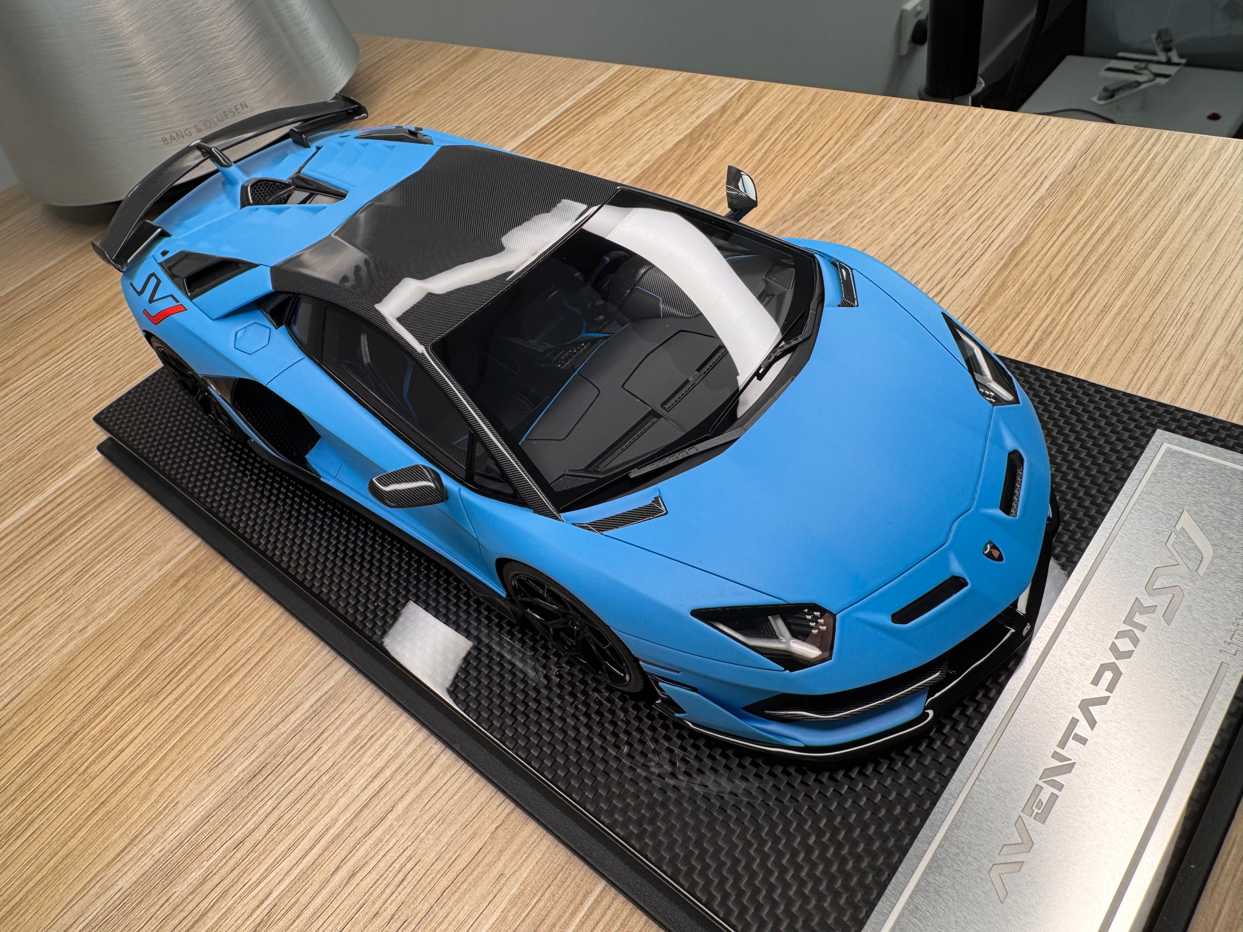 Lamborghini Aventador SVJ - Blu Seiler - 1:18