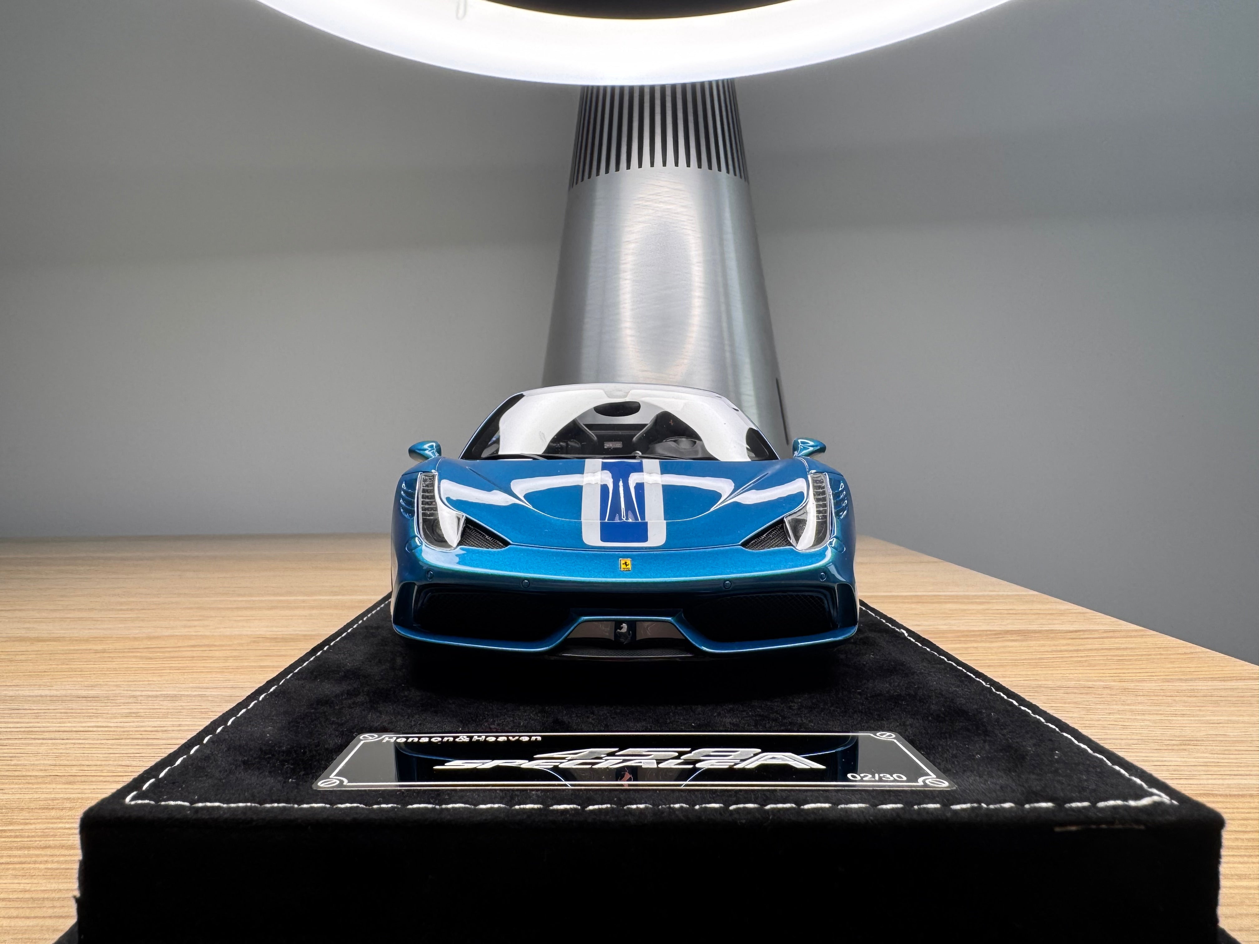 Ferrari 458 Speciale Aperta - Artemis Green / Blue - 1:18