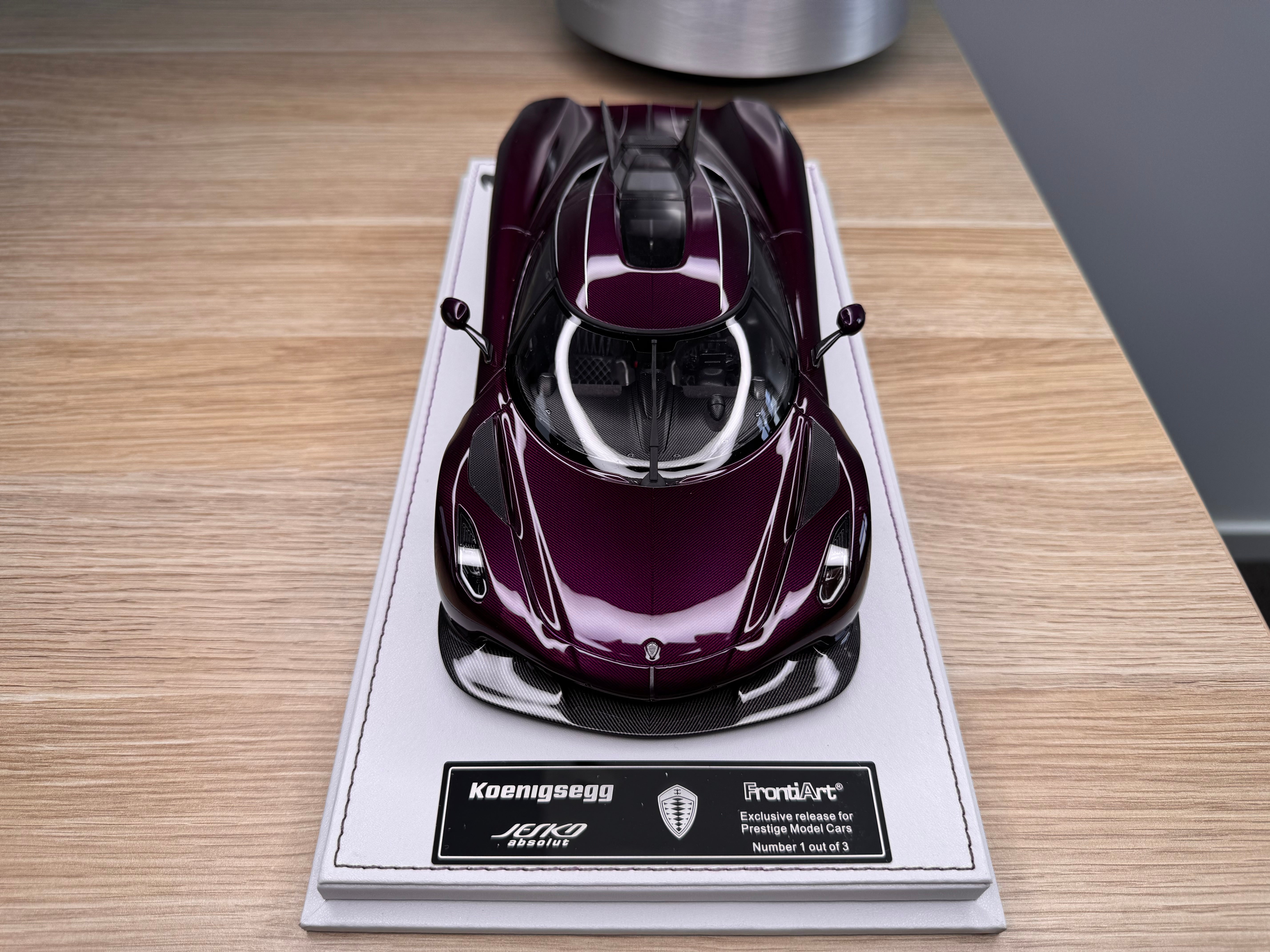 Koenigsegg Jesko Absolut PMC Special Project - Purple Tinted Carbon - 1:18