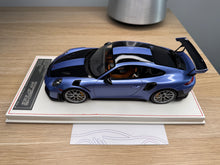 Load image into Gallery viewer, Porsche 911 GT2RS - PTS Gemini Metallic on white leather base - 1:18
