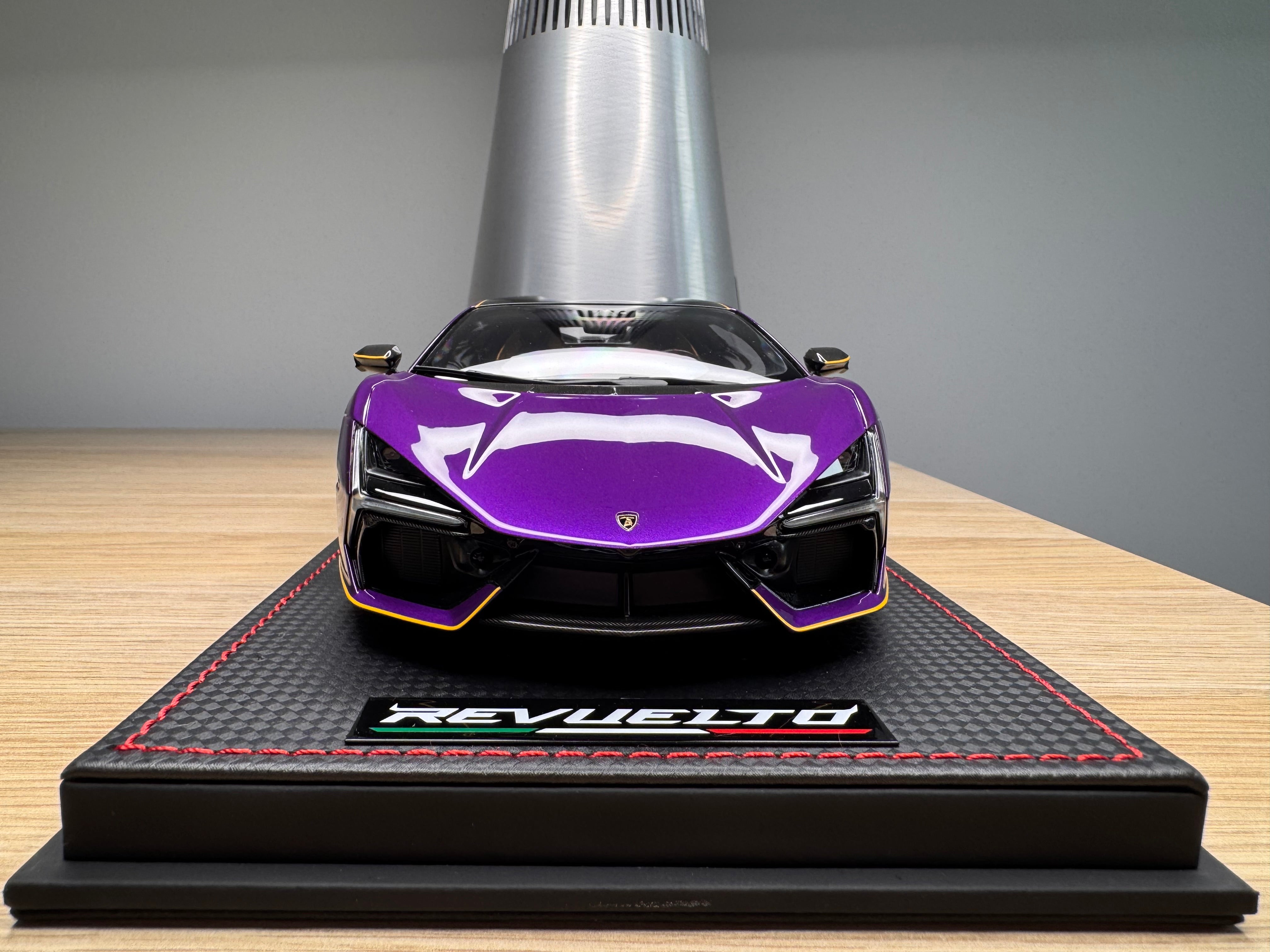 Lamborghini Revuelto - Viola Pasifae with yellow livery - 1:18