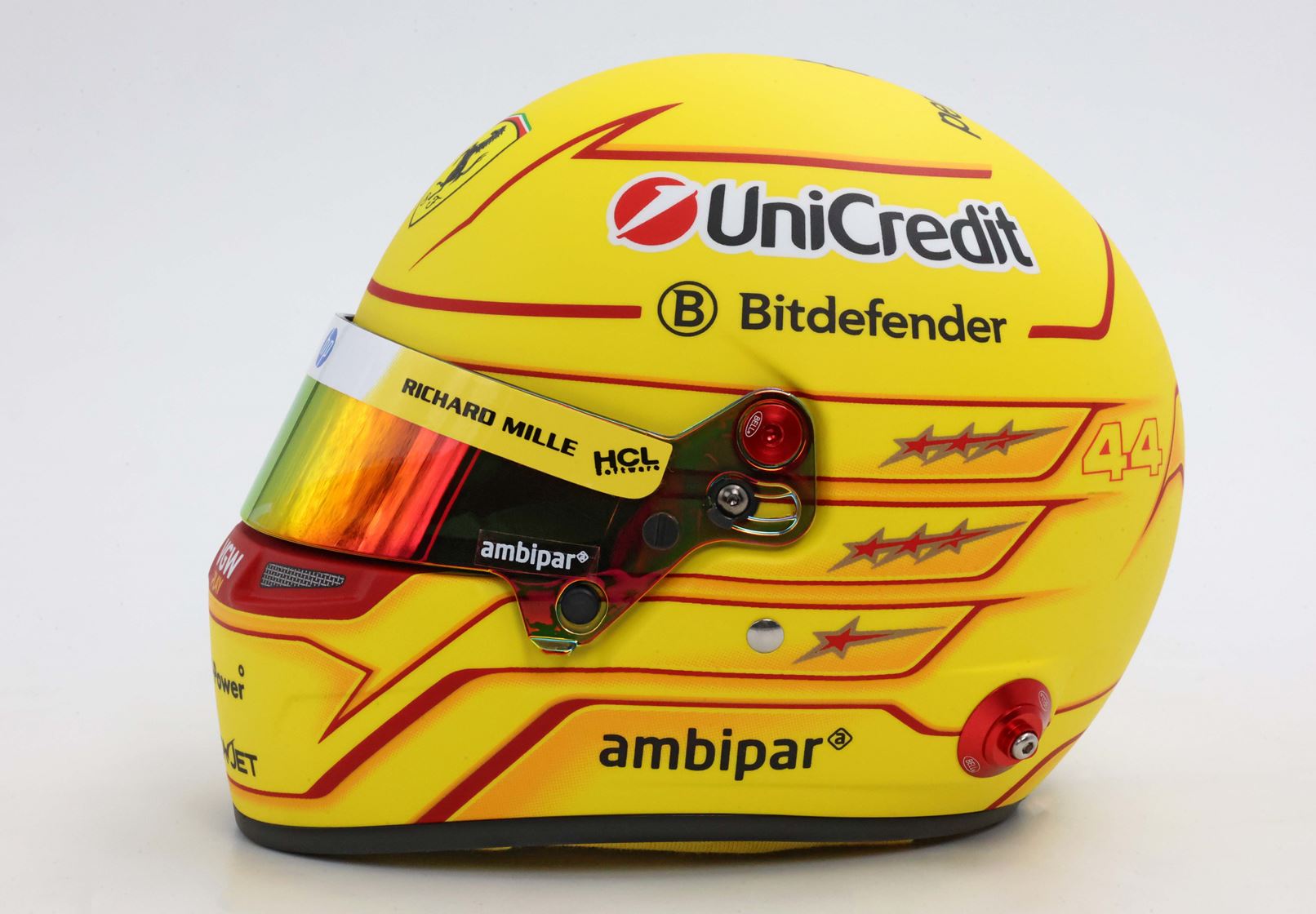 Lewis Hamilton season 2025 mini helmet - 1:2