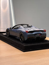 Load image into Gallery viewer, Ferrari 458 Speciale Aperta - Abu Dhabi Blue matte - 1:18
