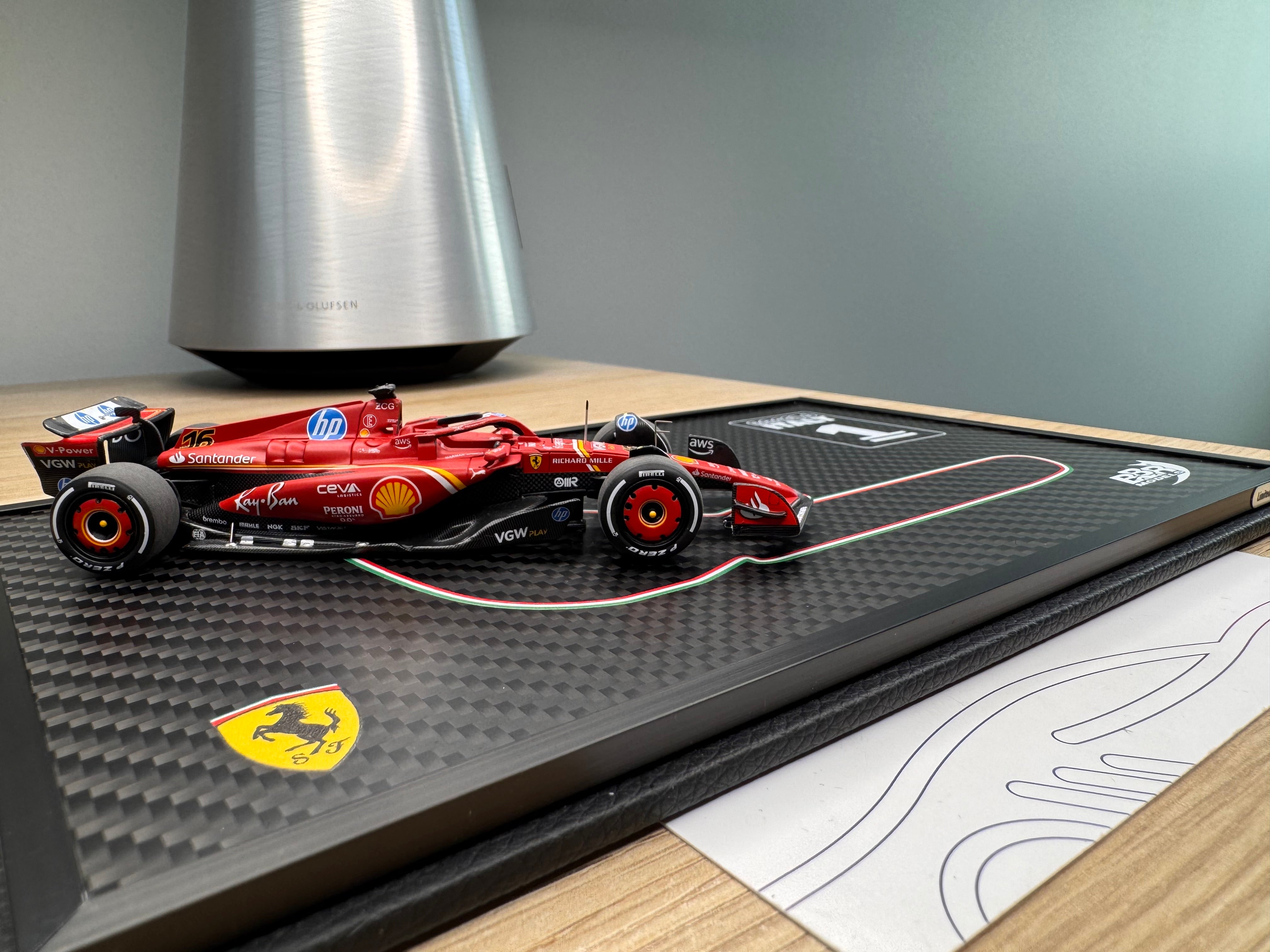 Ferrari SF24 Monza GP 2024 Special carbon box - Leclerc Winner - 1:43