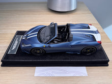 Load image into Gallery viewer, Ferrari 458 Speciale Aperta - Abu Dhabi Blue matte - 1:18
