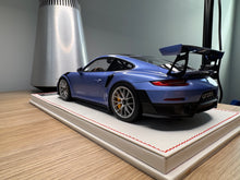 Load image into Gallery viewer, Porsche 911 GT2RS - PTS Gemini Metallic on white leather base - 1:18
