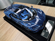 Load image into Gallery viewer, Bugatti Chiron Super Sport 300 - Blue Carbon Stripe - 1:18
